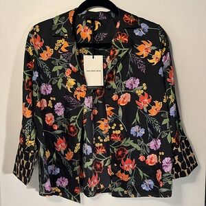 Who What Wear x Target Florintine Floral Cheetah Shirt Sz XS NWT